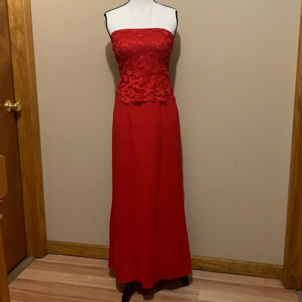 ❤️ Formal Red Dress with Shawl & Purse - Great for Holiday Balls!